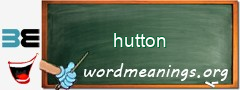 WordMeaning blackboard for hutton